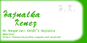 hajnalka kenez business card